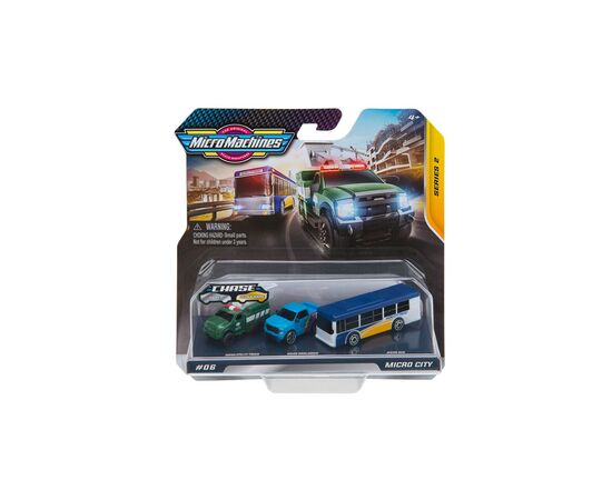 Машина Micro Machines Городской транспорт, 3 шт (6606084)