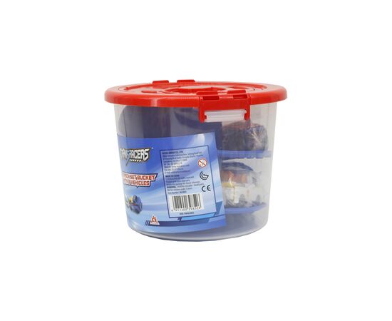 Машина TransRacers Автотрек-ведро с машинками, 6 штук (6586372), изображение 3 Машина TransRacers Автотрек-ведро с машинками, 6 штук (6586372), изображение 3