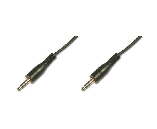 Кабель мультимедійний Jack 3.5mm M/Jack 3.5mm M 1.5m Digitus (AK-510100-015-S)