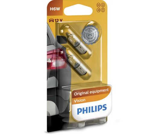 Автолампа Philips 6W (12036 WHV B2)