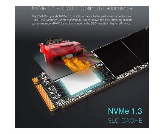 Накопитель SSD M.2 2280 256GB Silicon Power (SP256GBP34A60M28), изображение 3 Накопитель SSD M.2 2280 256GB Silicon Power (SP256GBP34A60M28), изображение 3