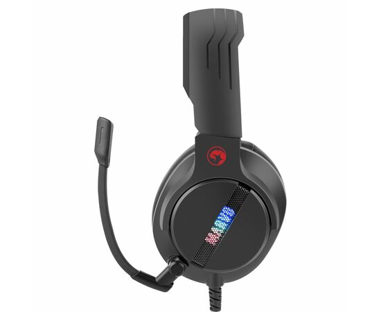 Навушники Marvo RGB-LED Black (HG9065), зображення 3 Навушники Marvo RGB-LED Black (HG9065), зображення 3