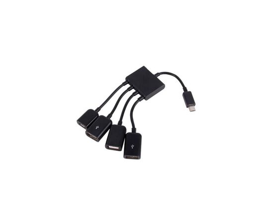 Концентратор Lapara LA-MicroUSB-OTG-HUB black, изображение 3 Концентратор Lapara LA-MicroUSB-OTG-HUB black, изображение 3
