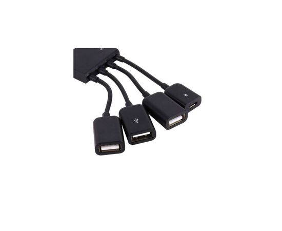 Концентратор Lapara LA-MicroUSB-OTG-HUB black, изображение 4 Концентратор Lapara LA-MicroUSB-OTG-HUB black, изображение 4