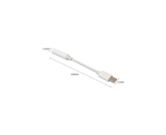 Переходник Lapara USB Type-C Male - Audio AUX mini jack 3,5 mm Female (LA-Type-C-Audio-3.5mm white), изображение 7 Переходник Lapara USB Type-C Male - Audio AUX mini jack 3,5 mm Female (LA-Type-C-Audio-3.5mm white), изображение 7