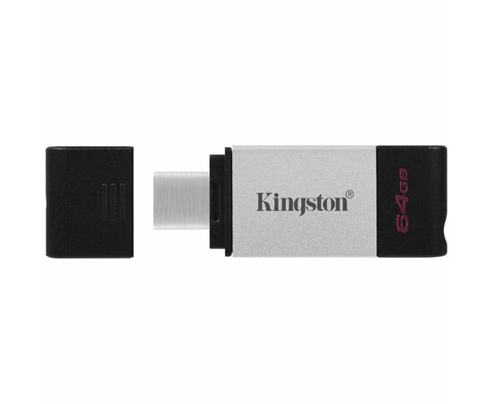 USB флеш накопитель Kingston 64GB DataTraveler 80 USB 3.2/Type-C (DT80/64GB), изображение 4 USB флеш накопитель Kingston 64GB DataTraveler 80 USB 3.2/Type-C (DT80/64GB), изображение 4