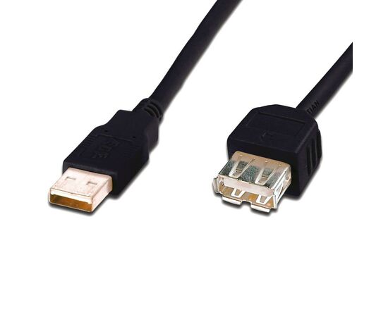 Дата кабель USB 2.0 AM/AF Digitus (AK-300200-018-S)