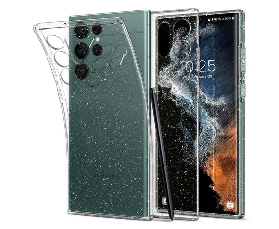 Чохол до моб. телефона Spigen Samsung Galaxy S22 Ultra Liquid Crystal Glitter, Crystal Qua (ACS03913)