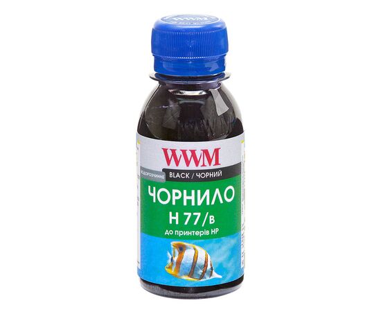 Чернила WWM HP №177/84 100г Black (H77/B-2)