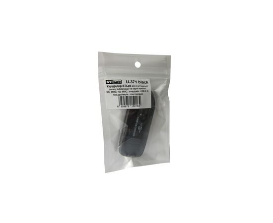 Считыватель флеш-карт ST-Lab SD/ SDHC/ MMC /RS-MMC (U-371 black), изображение 4 Считыватель флеш-карт ST-Lab SD/ SDHC/ MMC /RS-MMC (U-371 black), изображение 4