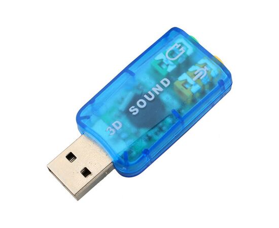 Звуковая плата Dynamode USB 6(5.1) blue (USB-SOUNDCARD2.0 blue), изображение 3 Звуковая плата Dynamode USB 6(5.1) blue (USB-SOUNDCARD2.0 blue), изображение 3
