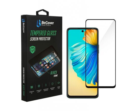 Стекло защитное BeCover Tecno Camon 18 / Camon 18P / Spark 8 Pro Black (707326)