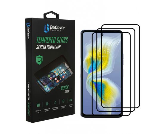 Стекло защитное BeCover Tecno Camon 18 Premier Black (707327)