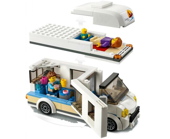 Конструктор LEGO City Great Vehicles Каникулы в доме на колесах 190 деталей (60283), изображение 6 Конструктор LEGO City Great Vehicles Каникулы в доме на колесах 190 деталей (60283), изображение 6