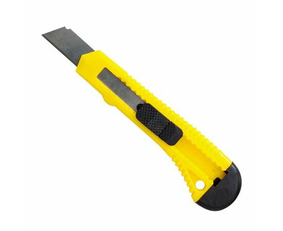 Нож канцелярский H-Tone 18 мм желтый (KNIFE-HT-JJ40605A-18), изображение 2 Нож канцелярский H-Tone 18 мм желтый (KNIFE-HT-JJ40605A-18), изображение 2