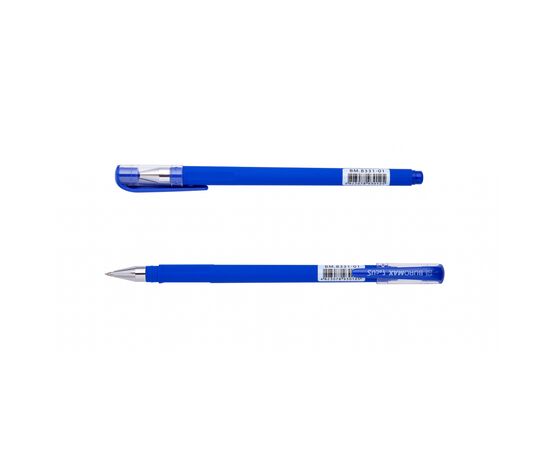 Ручка гелевая Buromax FOCUS, RUBBER TOUCH, 0,5 мм, синие чернила (BM.8331-01)