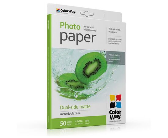 Фотобумага ColorWay LT 140г/м, matt double-sided, 50sh, OEM (PMD140050LT_OEM)