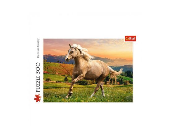 Пазл Trefl Галоп на закате солнца, 500 элементов (6337086), изображение 2 Пазл Trefl Галоп на закате солнца, 500 элементов (6337086), изображение 2
