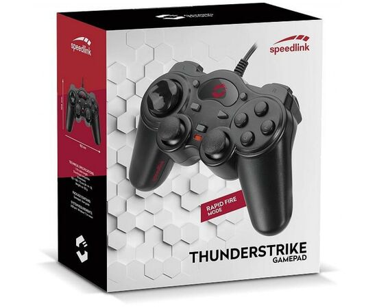 Геймпад Speedlink Thunderstrike Gamepad - USB (SL-6515-BK), зображення 5 Геймпад Speedlink Thunderstrike Gamepad - USB (SL-6515-BK), зображення 5