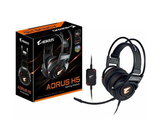 Навушники GIGABYTE Aorus H5 RGB USB, зображення 7 Навушники GIGABYTE Aorus H5 RGB USB, зображення 7
