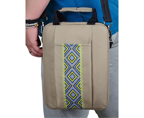 Сумка для ноутбука Porto 10'' LN-10-02LB Vishivanka Beige (LN1002LB_Vish), зображення 7 Сумка для ноутбука Porto 10'' LN-10-02LB Vishivanka Beige (LN1002LB_Vish), зображення 7