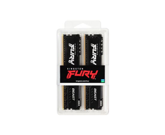 Модуль памяти для компьютера DDR4 32GB (2x16GB) 3200 MHz Fury Beast Black Kingston Fury (ex.HyperX) (KF432C16BBK2/32), изображение 3 Модуль памяти для компьютера DDR4 32GB (2x16GB) 3200 MHz Fury Beast Black Kingston Fury (ex.HyperX) (KF432C16BBK2/32), изображение 3
