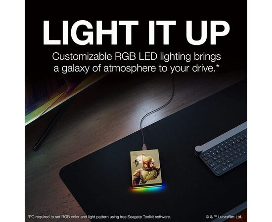 Внешний жесткий диск 2.5" 2TB FireCuda Gaming Hard Drive Star Wars edition Seagate (STKL2000406), изображение 5 Внешний жесткий диск 2.5" 2TB FireCuda Gaming Hard Drive Star Wars edition Seagate (STKL2000406), изображение 5