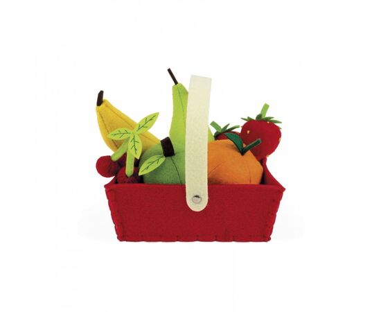 Игровой набор Janod Корзина с фруктами 8 эл. (J06577), изображение 3 Игровой набор Janod Корзина с фруктами 8 эл. (J06577), изображение 3