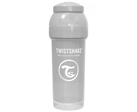 Бутылочка для кормления Twistshake антиколиковая 260 мл, серая (69868)