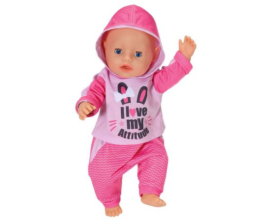 Аксессуар к кукле Zapf Набор одежды Baby Born Спортивный костюм для бега Розовый (830109-1), изображение 3