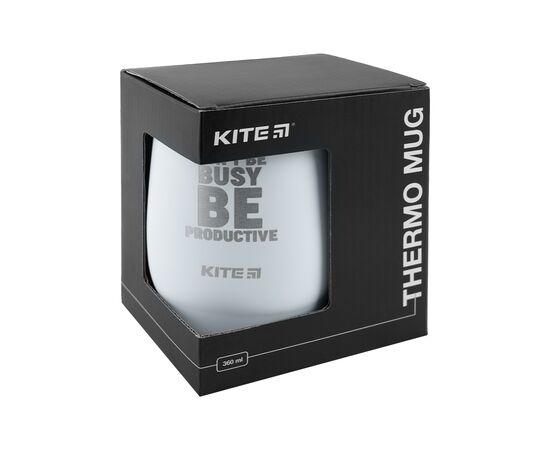 Поильник-непроливайка Kite термочашка 360 мл, белая (K22-378-03), изображение 3 Поильник-непроливайка Kite термочашка 360 мл, белая (K22-378-03), изображение 3