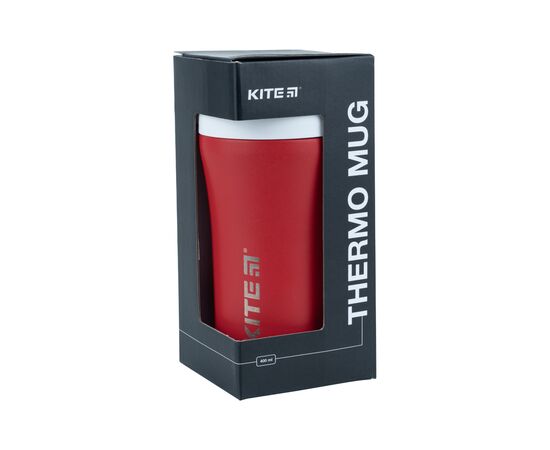 Поильник-непроливайка Kite термокружка с трубочкой 400 мл, красная (K22-457-03), изображение 4