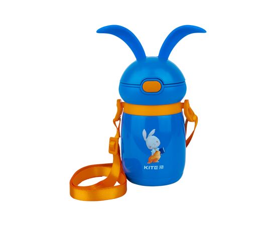 Поильник-непроливайка Kite термос Rabbit голубой, 350 мл (K21-377-01)