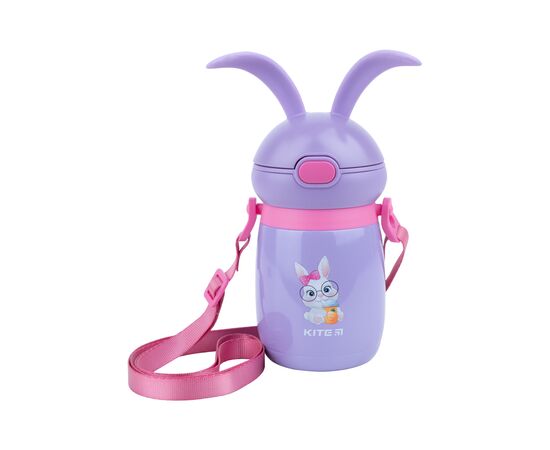Поїльник-непроливайка Kite термос Rabbit фіолетовий, 350 мл (K21-377-02)