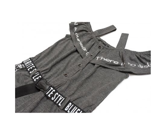Комбинезон Blueland с оборкой (2476-116G-gray), изображение 3 Комбинезон Blueland с оборкой (2476-116G-gray), изображение 3