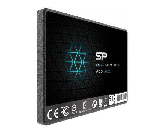 Накопитель SSD 2.5" 512GB Silicon Power (SP512GBSS3A55S25), изображение 2 Накопитель SSD 2.5" 512GB Silicon Power (SP512GBSS3A55S25), изображение 2