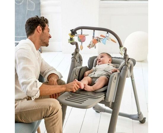 Стілець для годування Chicco Polly Magic RELAX бежевий (79502.85), зображення 5 Стілець для годування Chicco Polly Magic RELAX бежевий (79502.85), зображення 5