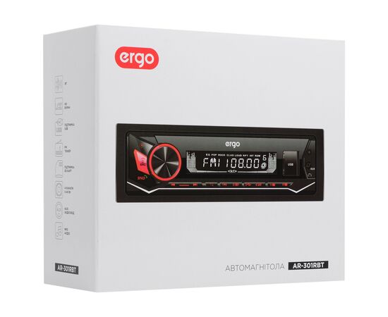 Автомагнитола Ergo AR-301RBT (6677031), изображение 4 Автомагнитола Ergo AR-301RBT (6677031), изображение 4