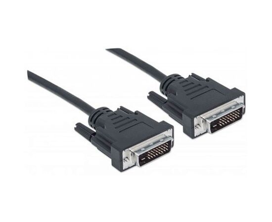 Кабель мультимедийный DVI to DVI 24+1pin, 1.8m Manhattan (328838), изображение 2 Кабель мультимедийный DVI to DVI 24+1pin, 1.8m Manhattan (328838), изображение 2