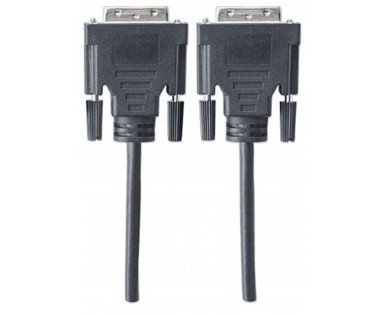 Кабель мультимедийный DVI to DVI 24+1pin, 1.8m Manhattan (328838), изображение 4 Кабель мультимедийный DVI to DVI 24+1pin, 1.8m Manhattan (328838), изображение 4