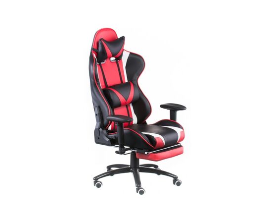 Крісло ігрове Special4You ExtremeRace black/red/white with footrest (E6460)