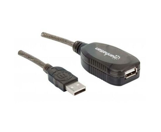 Дата кабель USB 2.0 AM/AF 10.0m Manhattan (150248)