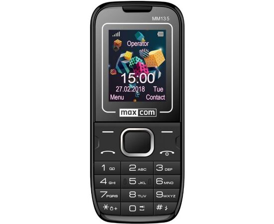 Мобільний телефон Maxcom MM135 Black-Blue