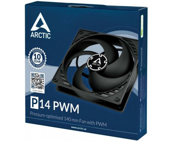 Кулер для корпуса Arctic P14 Silent black (ACFAN00139A), изображение 7 Кулер для корпуса Arctic P14 Silent black (ACFAN00139A), изображение 7