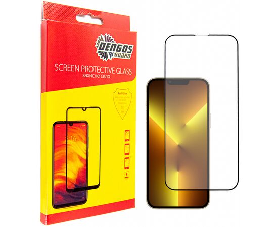Стекло защитное Dengos SuperD для IPhone 13 Pro Max (black) (TGFG-SD-06)