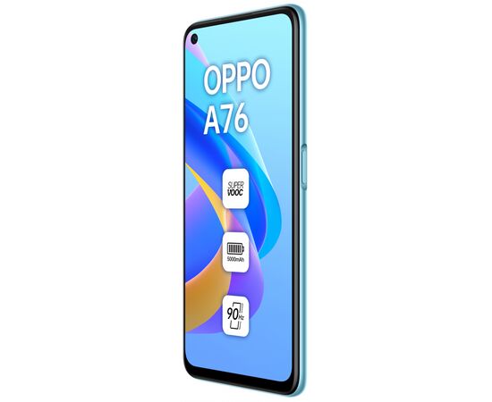 Мобильный телефон Oppo A76 4/128GB Glowing Blue (OFCPH2375_BLUE), изображение 5 Мобильный телефон Oppo A76 4/128GB Glowing Blue (OFCPH2375_BLUE), изображение 5