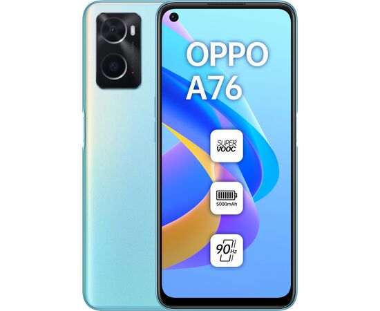 Мобильный телефон Oppo A76 4/128GB Glowing Blue (OFCPH2375_BLUE)