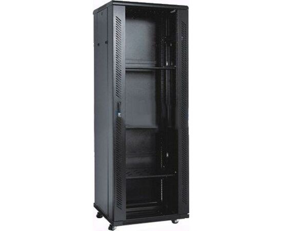 Шкаф напольный Kingda 27U 19" 600x800 RAL9004 (KD-002-6827)