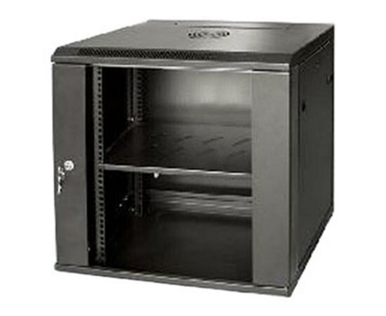 Шкаф настенный Kingda 18U 19" 600x450 RAL9004 (KD-007-6418)