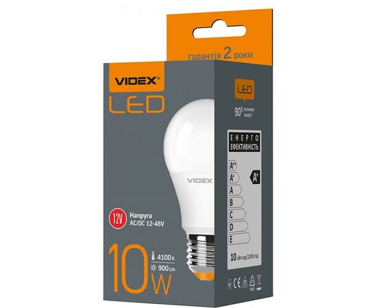 Лампочка Videx A60e 10W E27 4100K 220V, изображение 2 Лампочка Videx A60e 10W E27 4100K 220V, изображение 2
